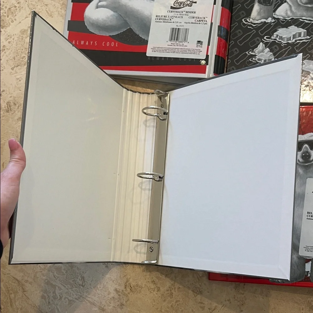 Coca-Cola Polar Bear Binder Collection - Set of 4 from 1990s